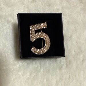 Designer Style Number 5 Brooch
